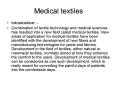 Medical textiles PowerPoint PPT Presentation
