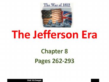 The Jefferson Era