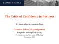 The Crisis of Confidence in Business PowerPoint PPT Presentation