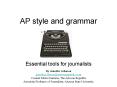 AP style and grammar PowerPoint PPT Presentation