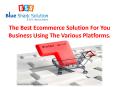 The Best Ecommerce Solution For You Business Using The Various Platforms.