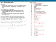 How to use this reference sheet