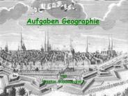 Aufgaben Geographie