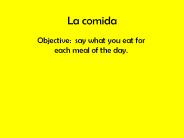 La comida