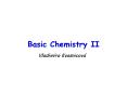 Basic Chemistry II PowerPoint PPT Presentation