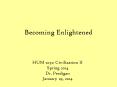 Becoming Enlightened PowerPoint PPT Presentation