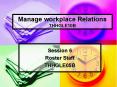Manage workplace Relations THHGLE10B PowerPoint PPT Presentation