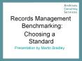 Records Management Benchmarking: PowerPoint PPT Presentation