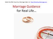 Marriage Guidance for Relationships