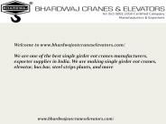 Bhardwaj EOT Cranes Elevators