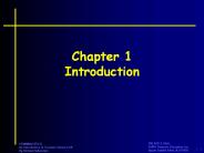 Chapter 1 Introduction