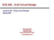 ECE 425 - VLSI Circuit Design