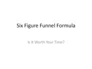 Six Figure Funnel Formula