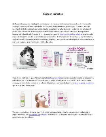 Xhekpon cosmetica
