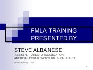 FMLA TRAINING        PRESENTED BY