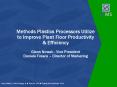 Methods Plastics Processors Utilize to Improve Plant Floor Productivity PowerPoint PPT Presentation