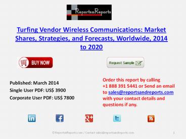 Small cells Towers Market - Turfing Vendors & Wireless Services Provider Infrastructure Investment