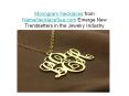 Monogram Necklaces from NameNecklaceSea.com PowerPoint PPT Presentation