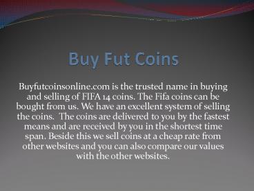 Fifa Ut Coins