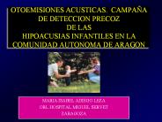 OTOEMISIONES ACUSTICAS. CAMPA