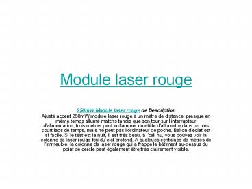 Viseur laser vert pour carabine