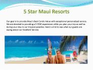 5 Star Maui Resorts