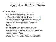 Aggression: The Role of Nature