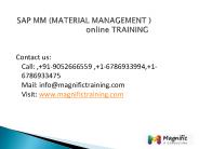 sap material management(mm)online training in india