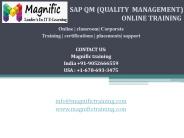 professional in sap quality management(qm) online training