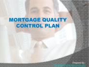 Mortgage Quality Control Plan