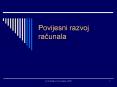 Povijesni razvoj racunala PowerPoint PPT Presentation