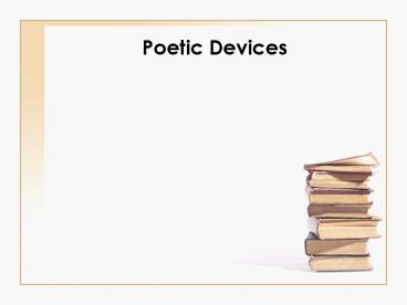 Poetic Devices