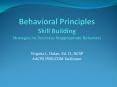 Behavioral Principles Skill Building Strategies to Decrease Inappropriate Behaviors PowerPoint PPT Presentation