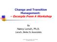 Change and Transition Management:  PowerPoint PPT Presentation