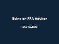 Being an FFA Advisor PowerPoint PPT Presentation