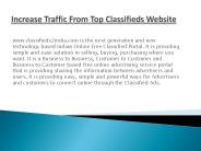 Use Classified Ads To Increase Traffic On Your Website