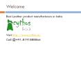 Online Leather Shoes from Best Leather Product Manufacturers in India PowerPoint PPT Presentation