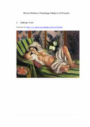 Henri Matisse Paintings Subject of Female--Artisoo