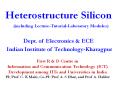 Heterostructure Silicon  (including Lecture-Tutorial-Laboratory Modules) PowerPoint PPT Presentation