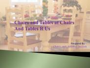 chairs and tables at Chairs And Tables R Us