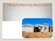 Tiling & Flooring Renovation
