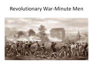 Revolutionary War-Minute Men
