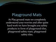 Playground Safety Mats