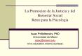 La Promocion de la Justicia y del Bienestar Social: Retos para la Psicologia PowerPoint PPT Presentation