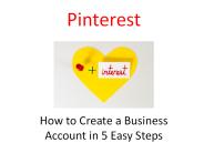 Pinterest: How to Create a Business Account