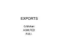 EXPORTS PowerPoint PPT Presentation