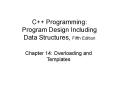 Chapter 14: Overloading and Templates PowerPoint PPT Presentation
