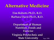 Alternative Medicine