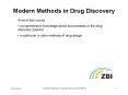 Modern Methods in Drug Discovery PowerPoint PPT Presentation