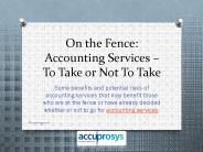 Accounting Services in Hyderabad -  Accuprosys